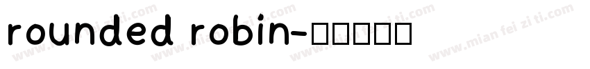 rounded robin字体转换